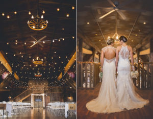 Romantic and rustic fall, indoor wedding inside the barn at Pedretti's Party Barn in Viroqua, Wisconsin